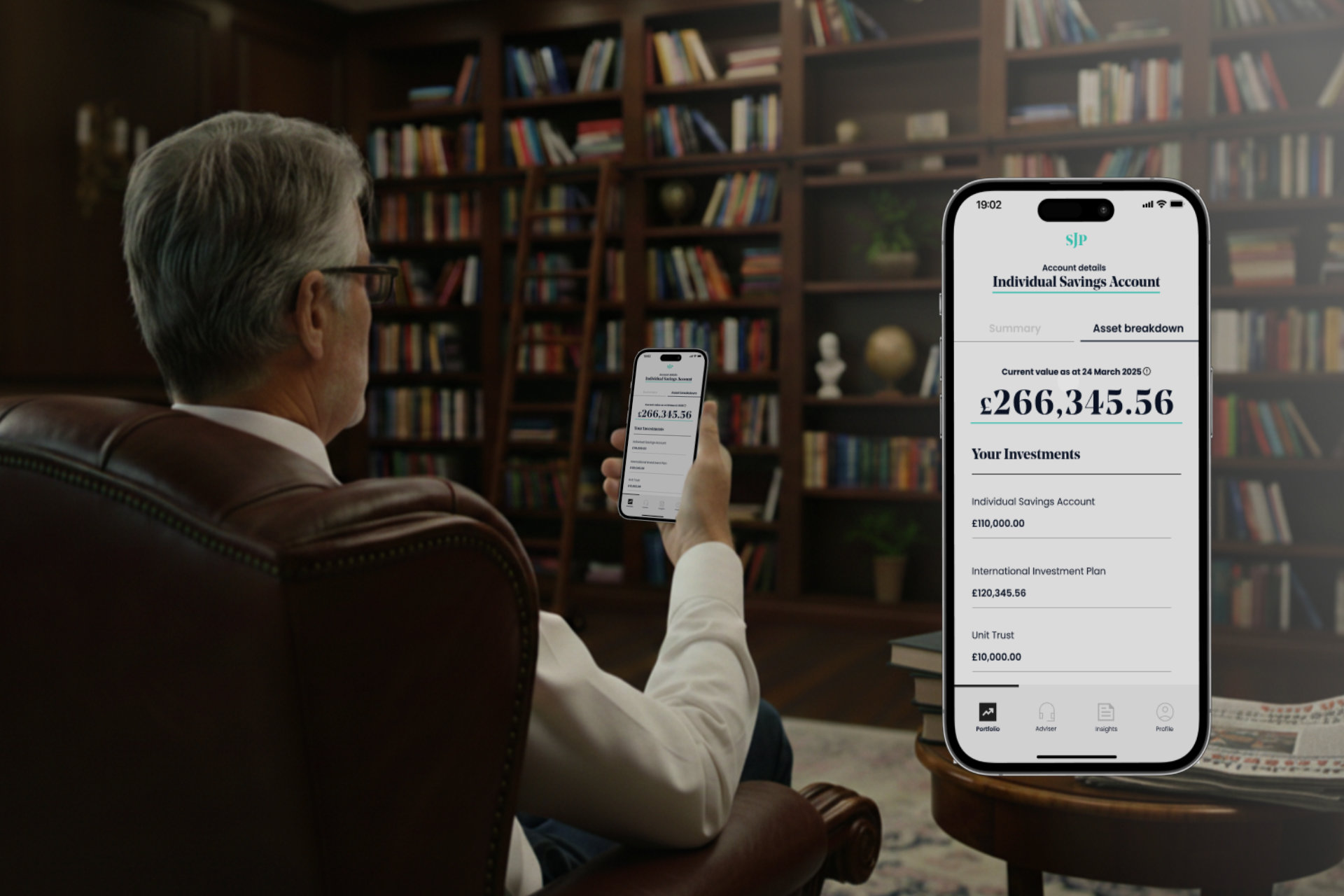 User with app