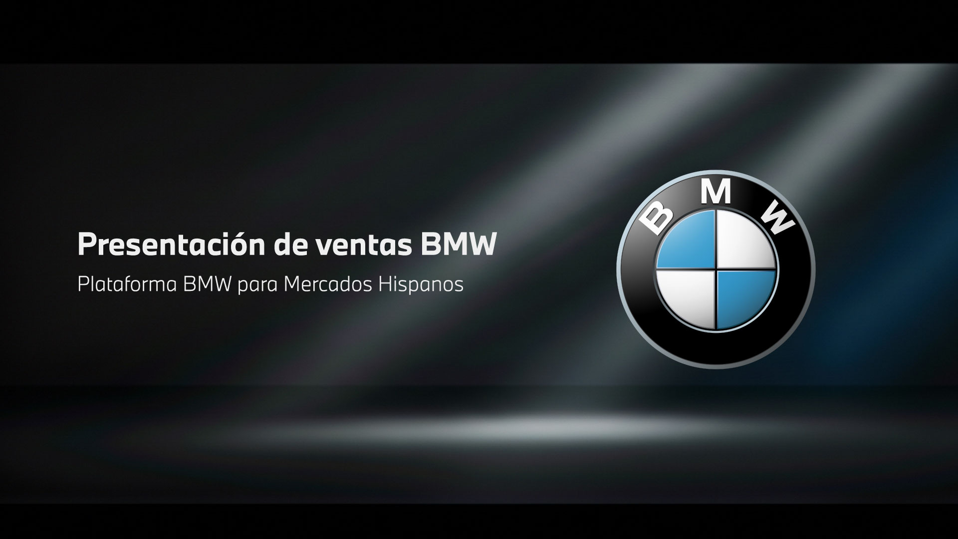 BMW Sales Presentation - Opening Slide